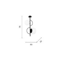 Lampada-a-soffitto-Birds-disegno-tecnico-ondaluce-luceledcom