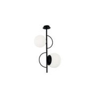 Lampada-da-soffitto-Birds-nero-ondaluce-luceledcom